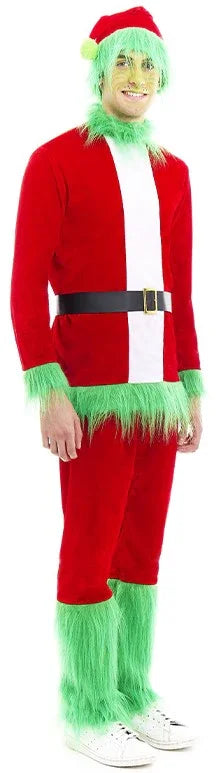 Disfraz de Grinch con Pelo Verde para Hombre Grinch Partilandia